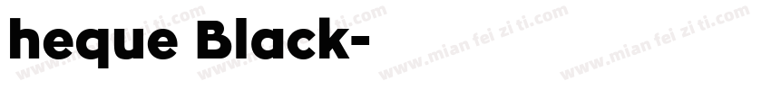 heque Black字体转换